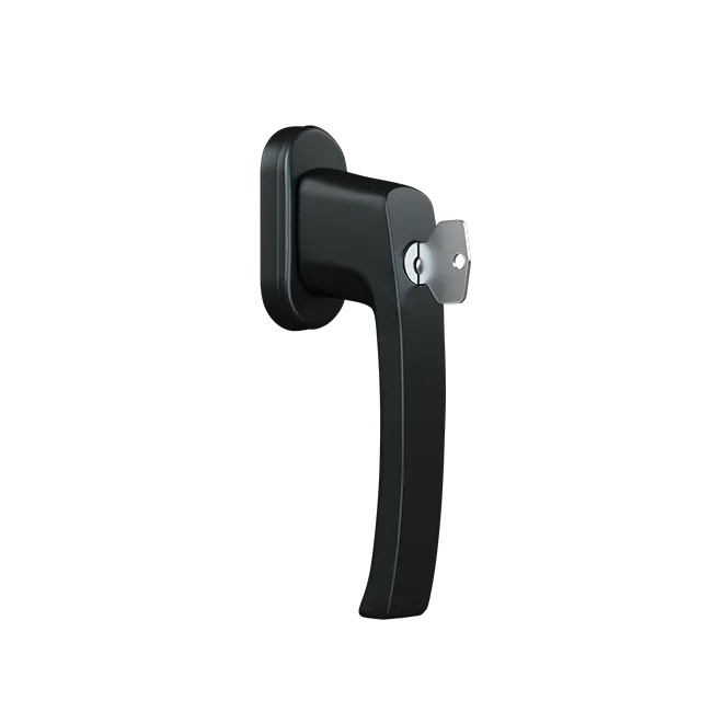 Klamka okienna NEVADA z kluczykiem (RAL7016)