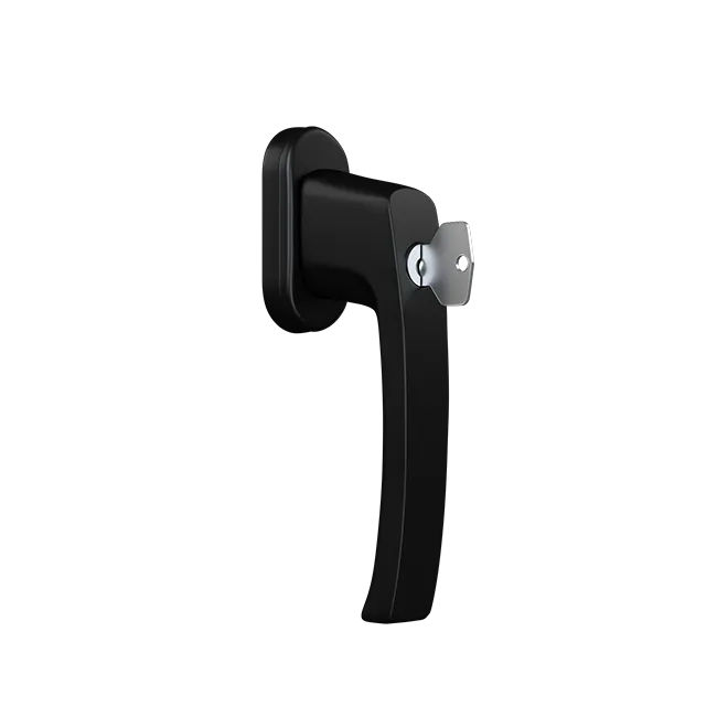 Klamka okienna NEVADA z kluczykiem (RAL9005)