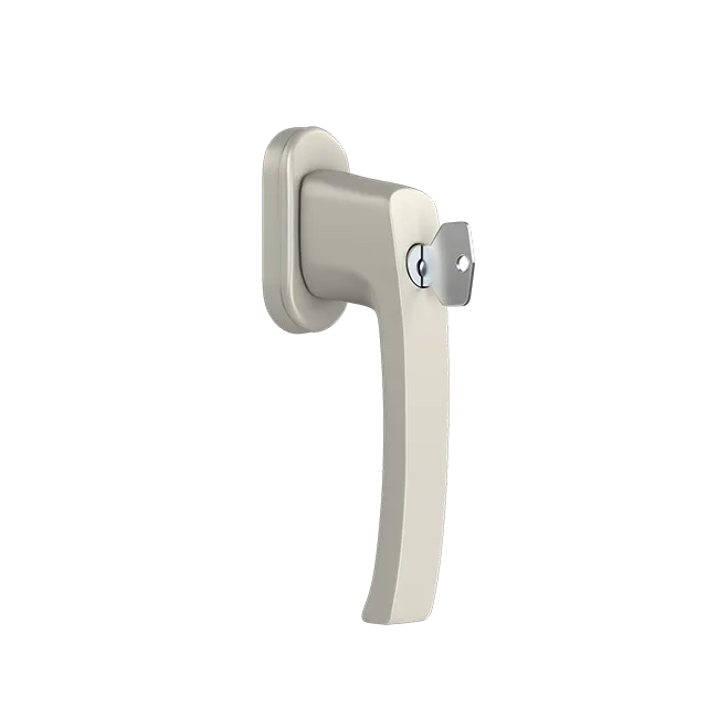 Klamka okienna NEVADA z kluczykiem (RAL9001)