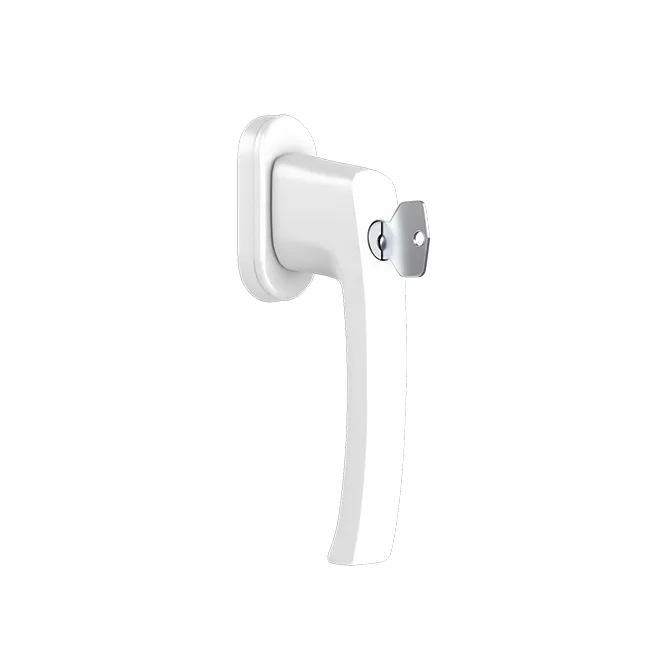 Klamka okienna NEVADA z kluczykiem (RAL9016)