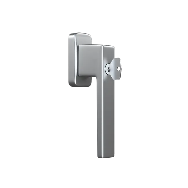 Klamka okienna KWADRAT z kluczykiem F1