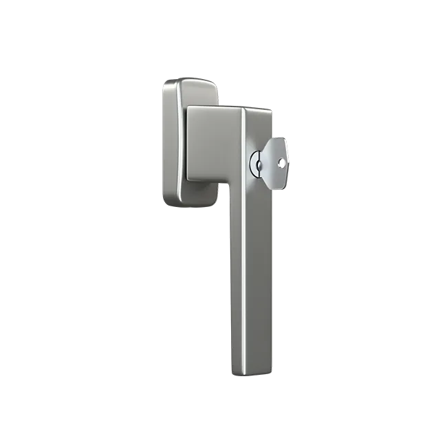 Klamka okienna KWADRAT z kluczykiem F9