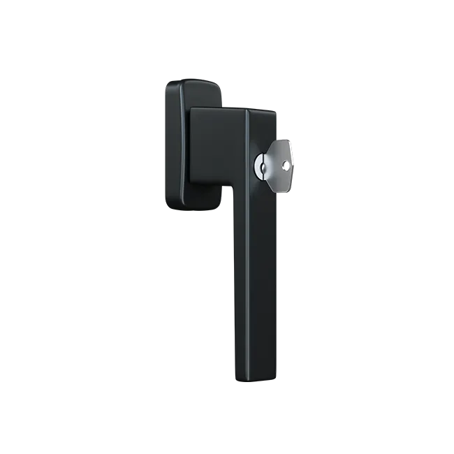 Klamka okienna KWADRAT z kluczykiem (RAL 7016)