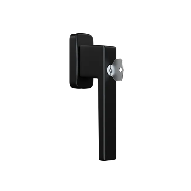 Klamka okienna KWADRAT z kluczykiem (RAL 9005)