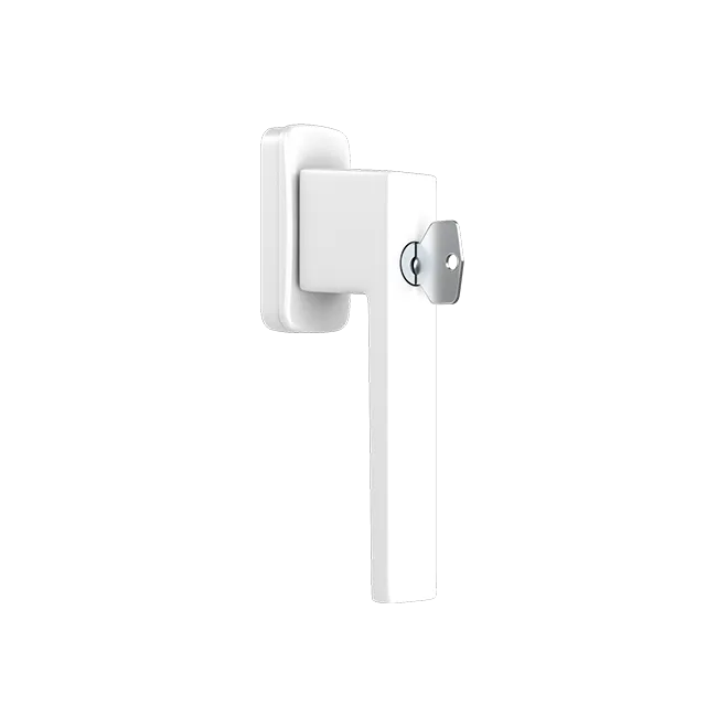 Klamka okienna KWADRAT z kluczykiem (RAL9016)